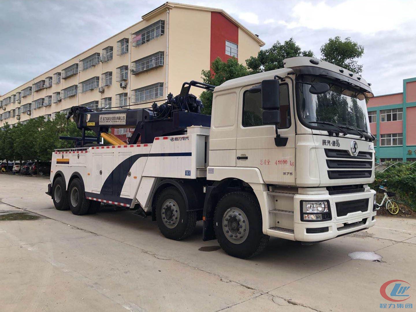 國六陜汽德龍前四后八拖吊分離清障車